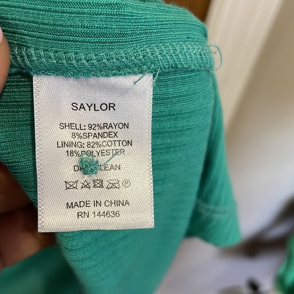 NWT Saylor x Revolve Malavika Button Down Teal Dress - Picture 9 of 11